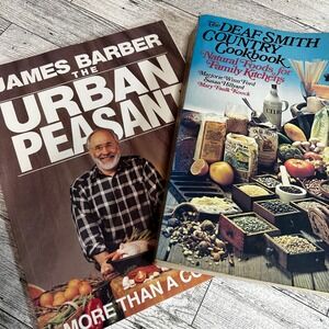 The Deaf Smith Country Cookbook & The Urban Peasant James Barber 1973/1991 Books